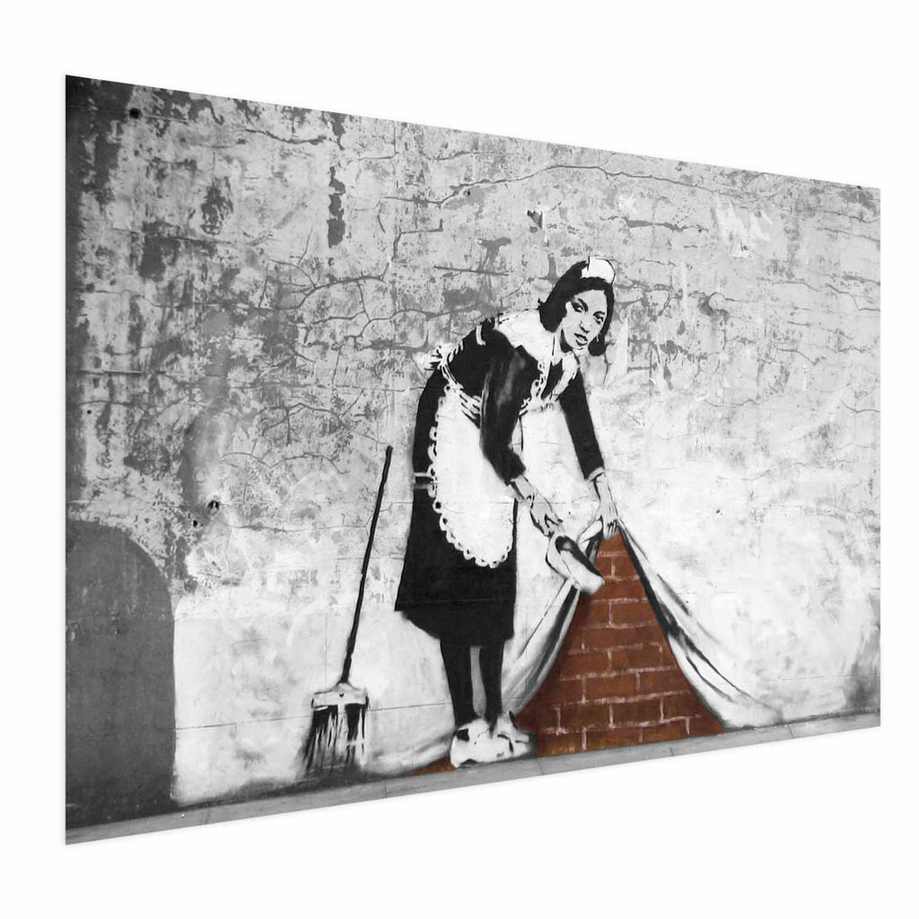 Graffiti Maid Street Art Poster