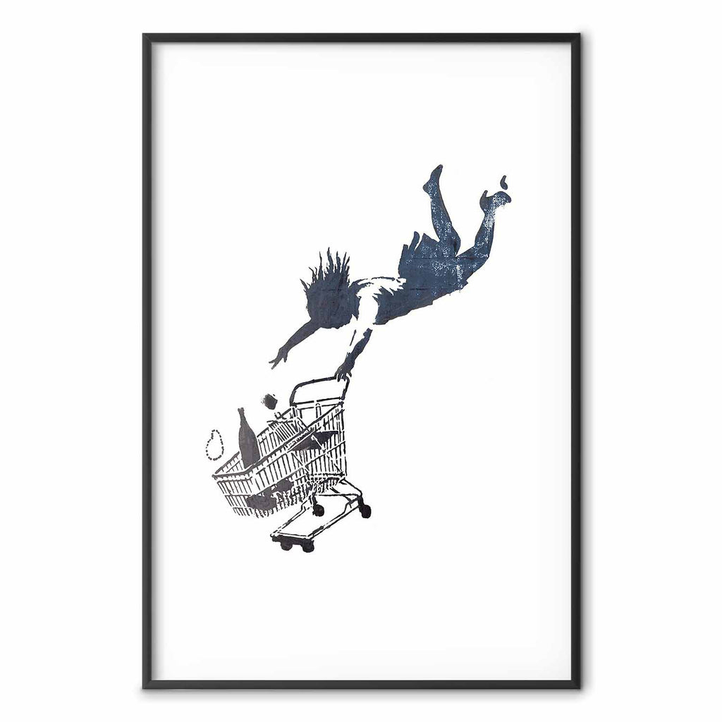 Graffiti Shopping Frenzy Street Art Poster