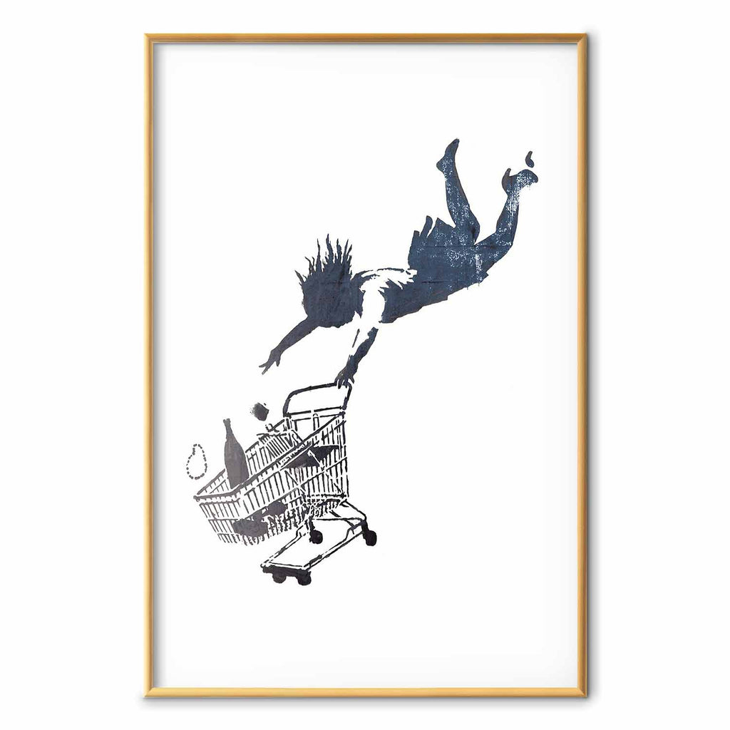 Graffiti Shopping Frenzy Street Art Poster