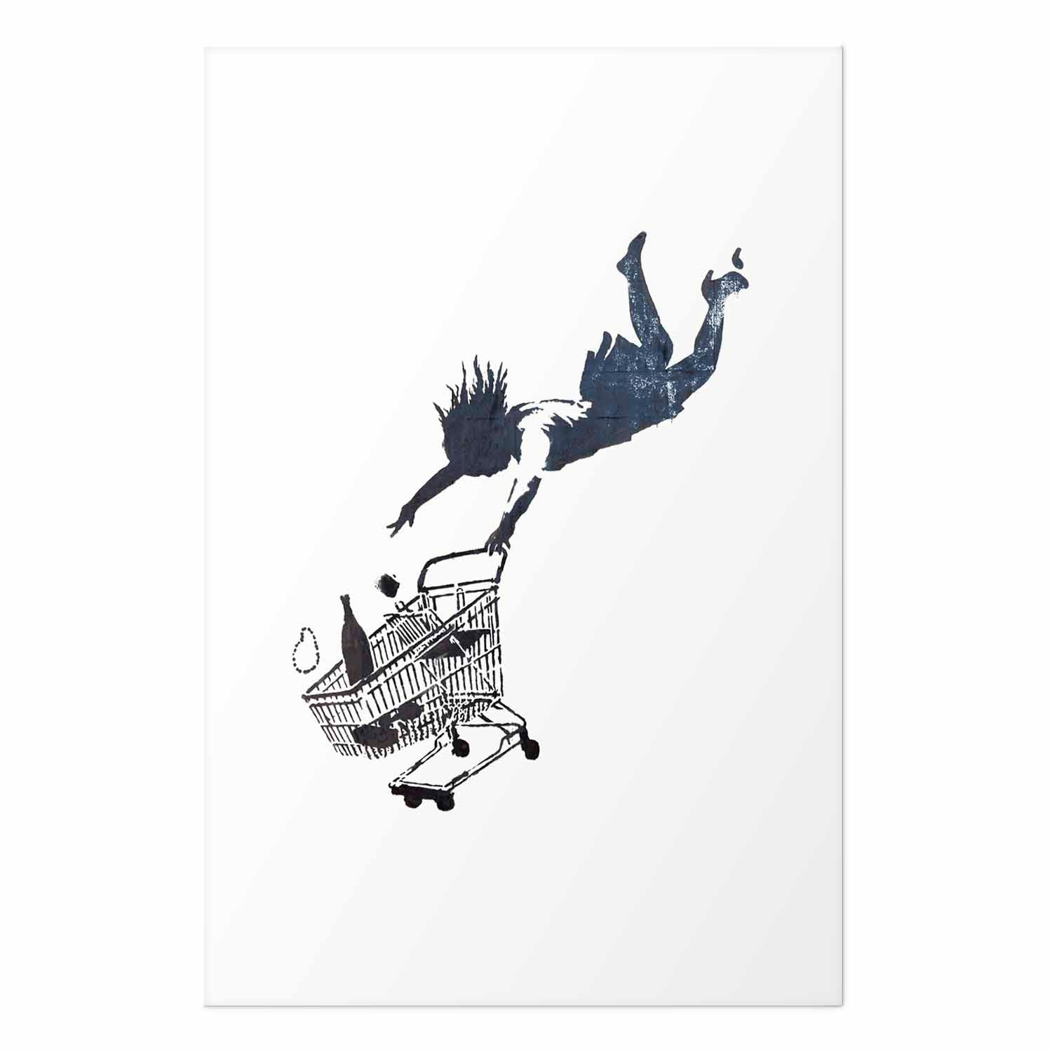 Graffiti Shopping Frenzy Street Art Poster