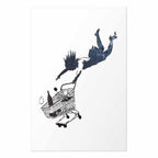 Graffiti Shopping Frenzy Street Art Poster