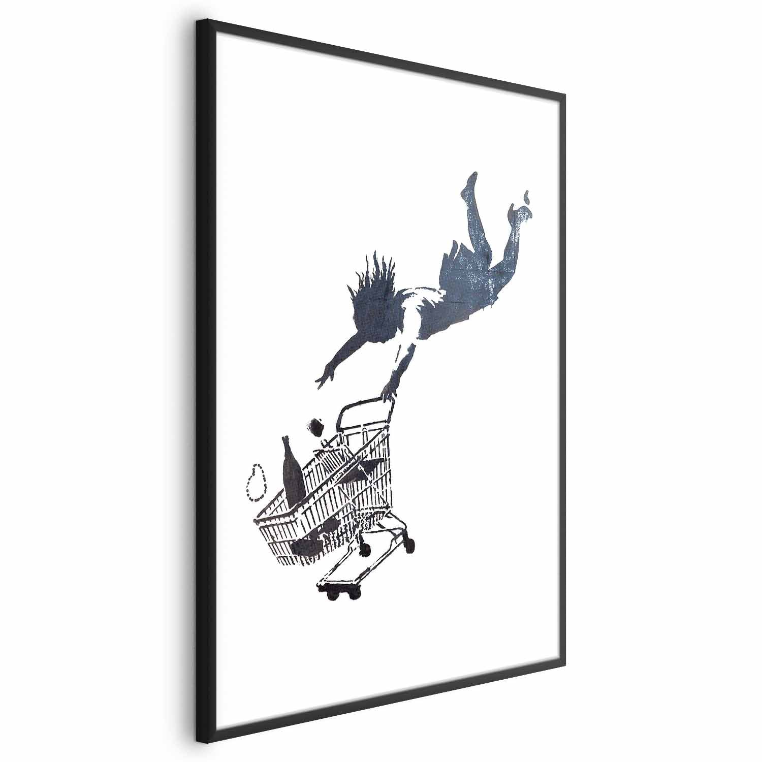 Graffiti Shopping Frenzy Street Art Poster