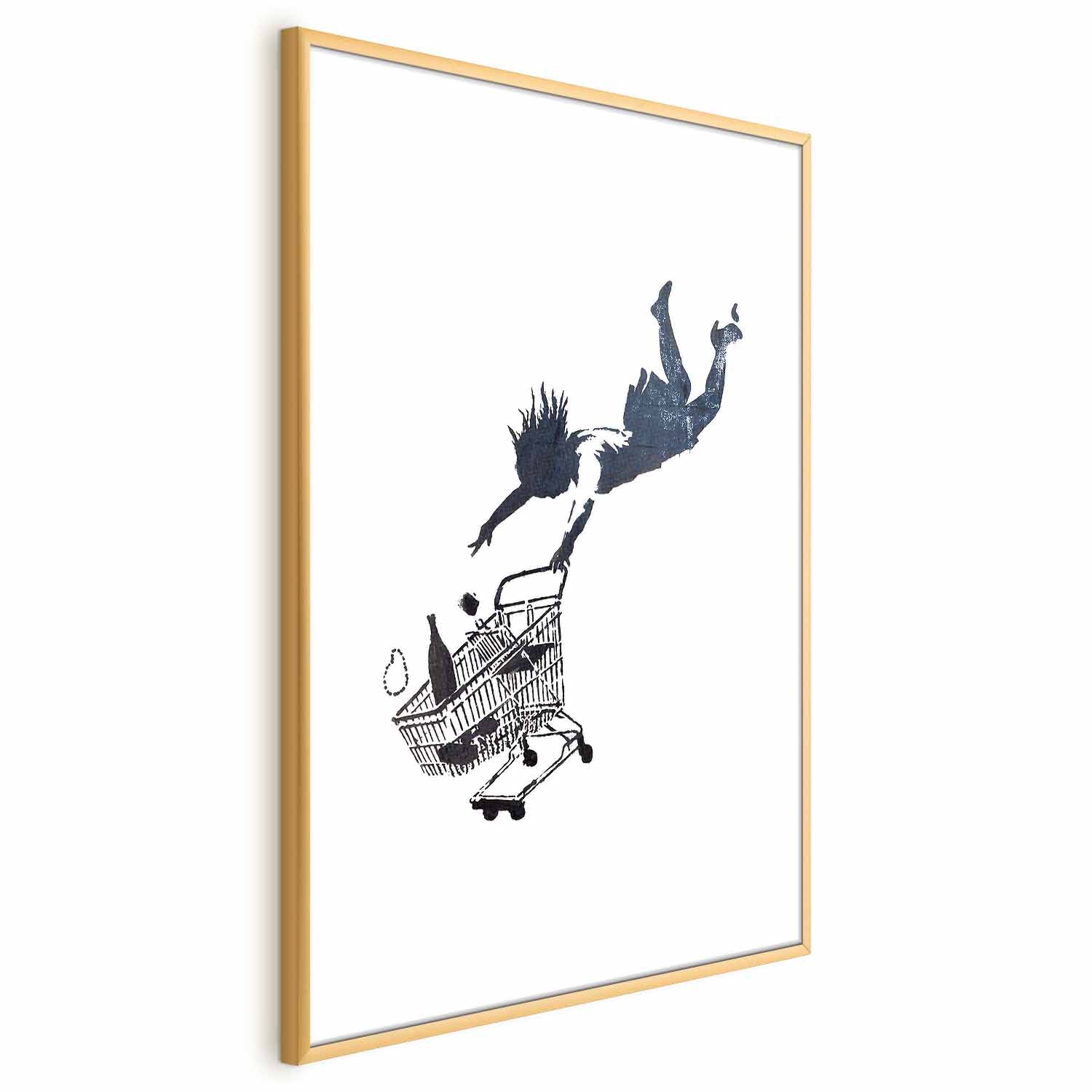 Graffiti Shopping Frenzy Street Art Poster