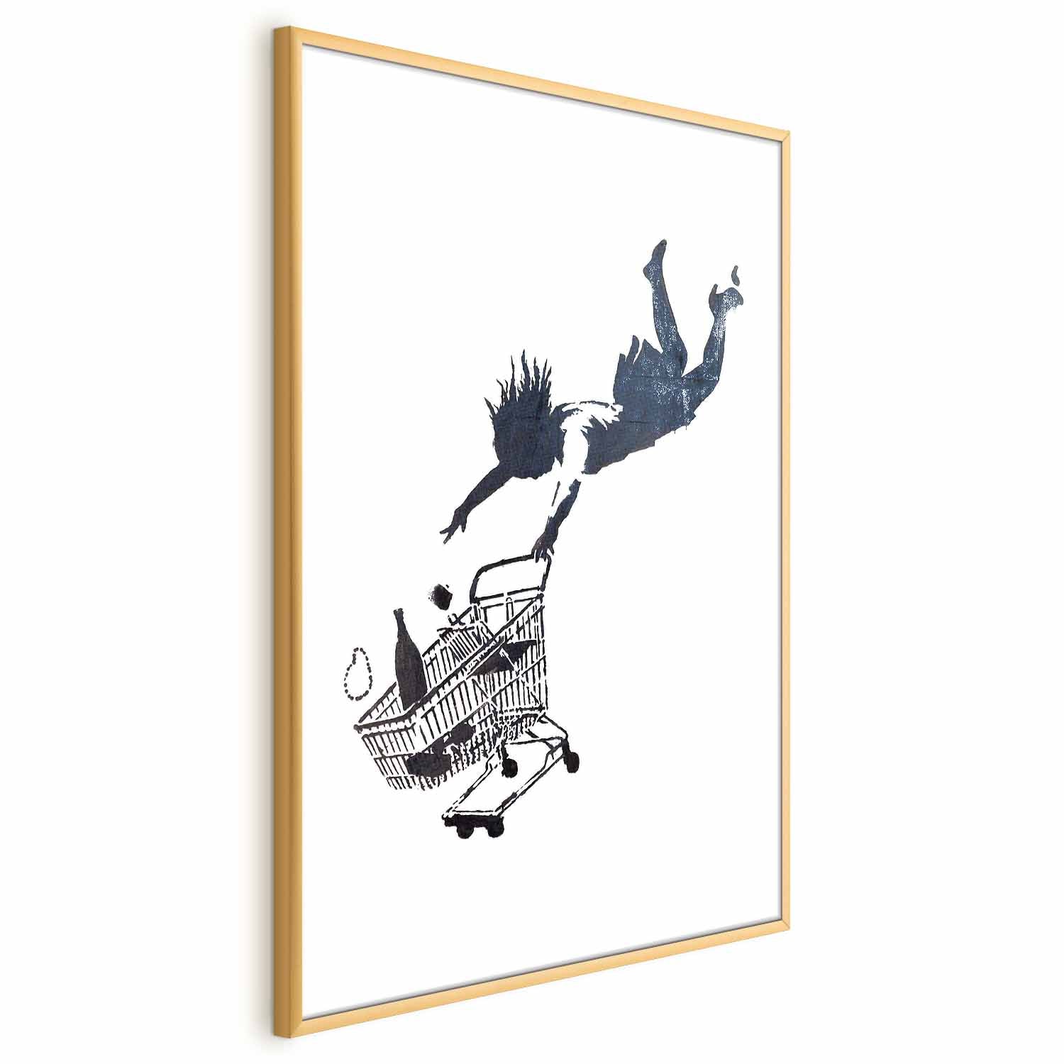 Graffiti Shopping Frenzy Street Art Poster