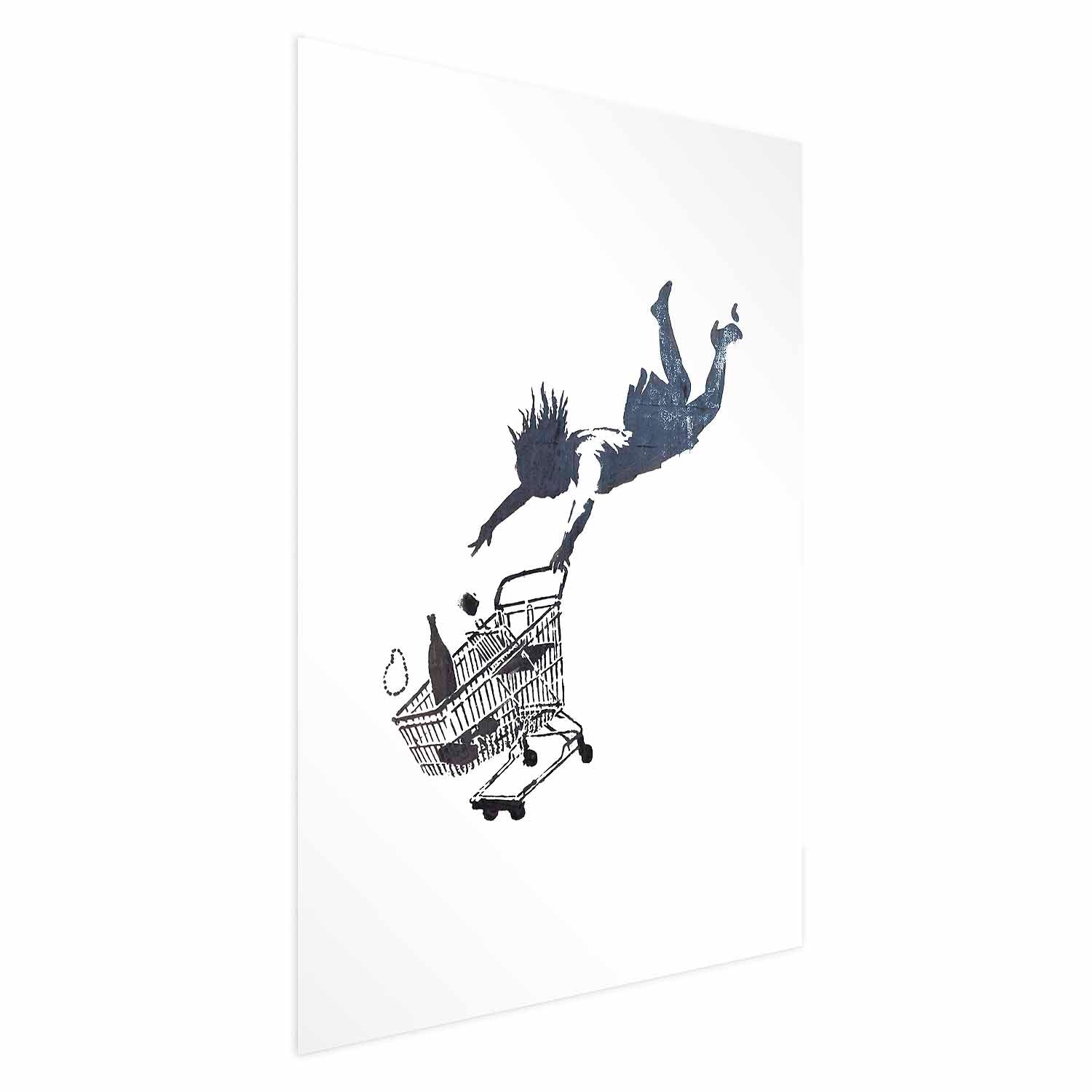 Graffiti Shopping Frenzy Street Art Poster