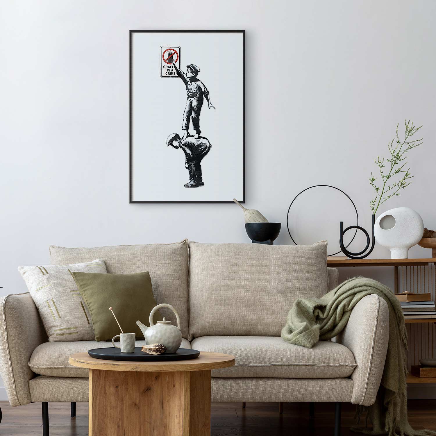 Banksy Graffiti Protest Poster