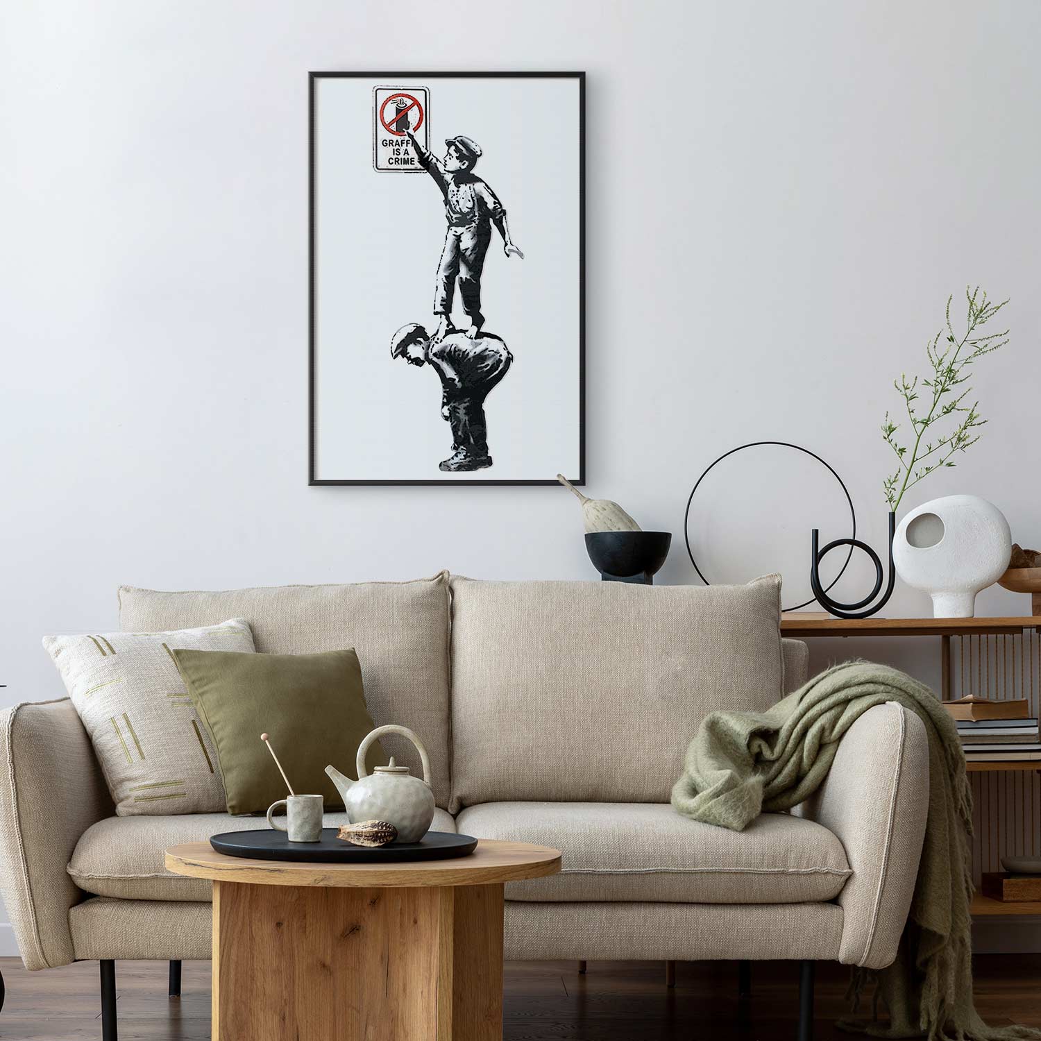 Banksy Graffiti Protest Poster