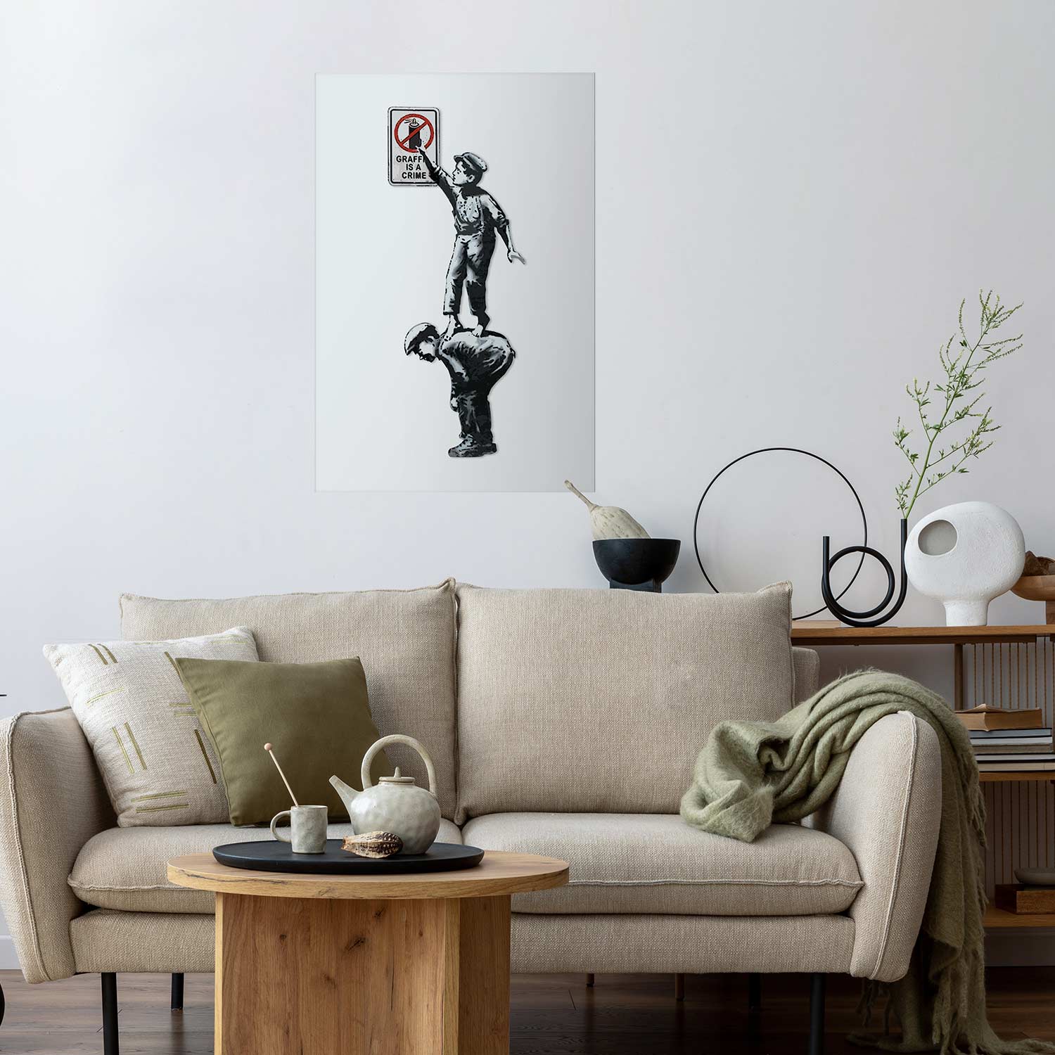 Banksy Graffiti Protest Poster