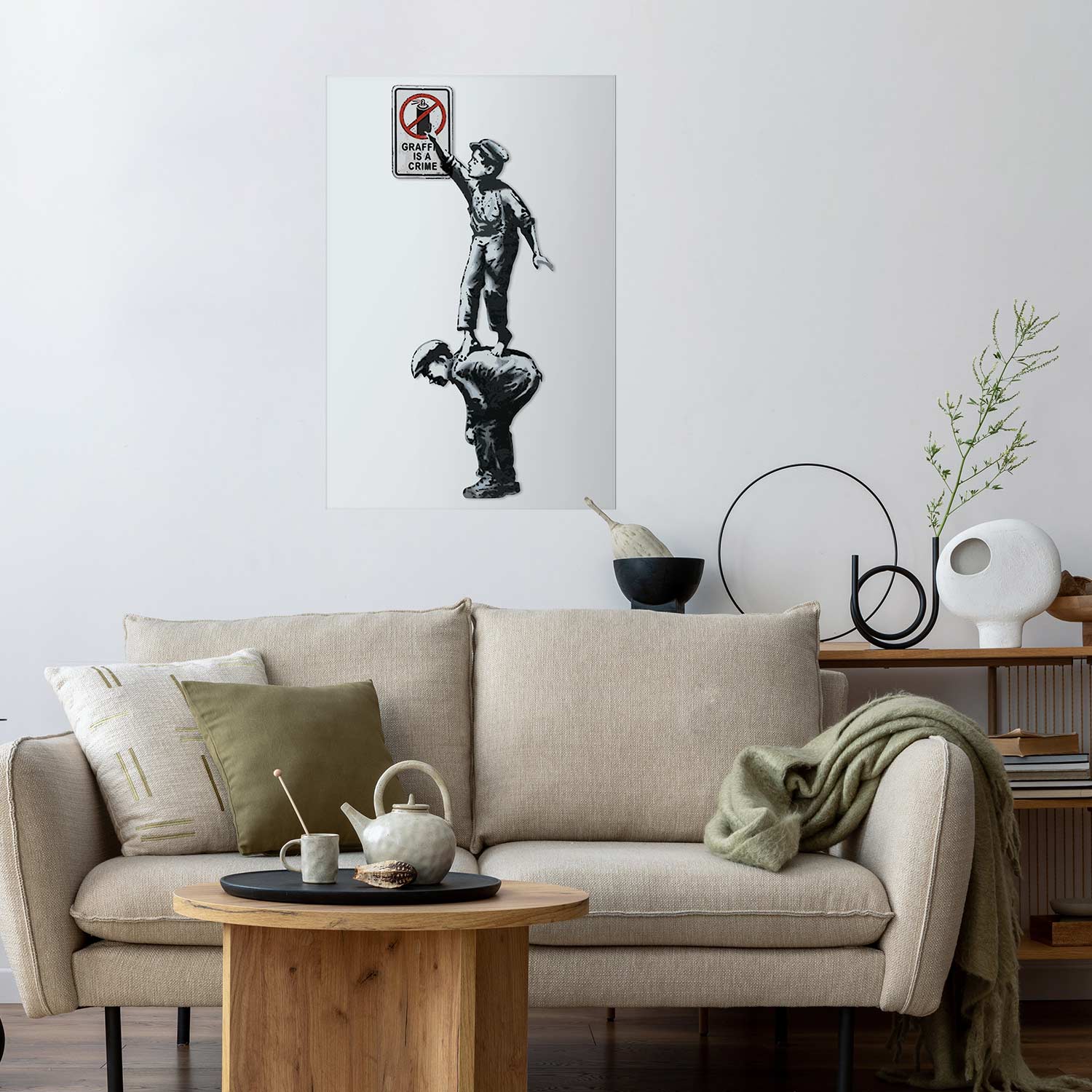 Banksy Graffiti Protest Poster