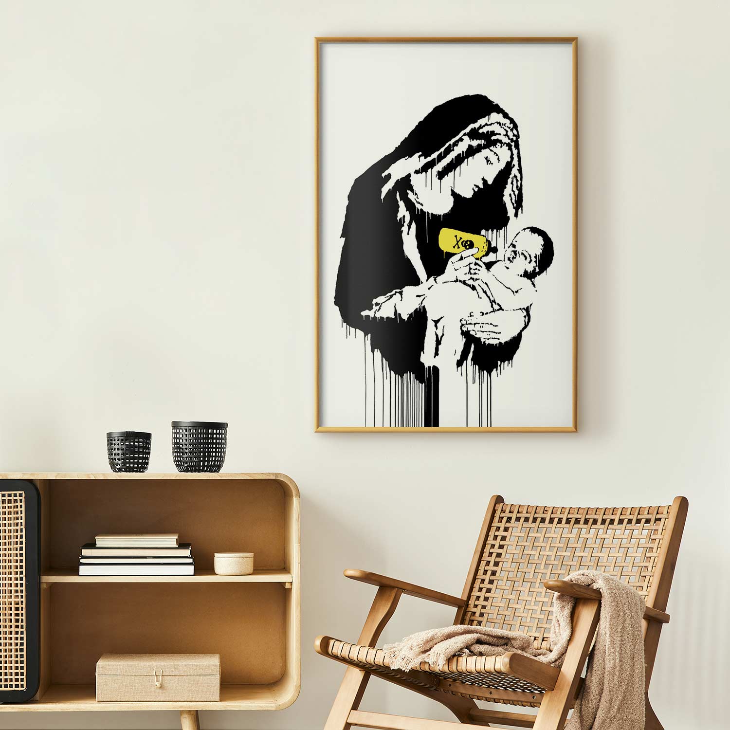 Breastfeeding Mother Street Art Poster