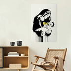 Breastfeeding Mother Street Art Poster