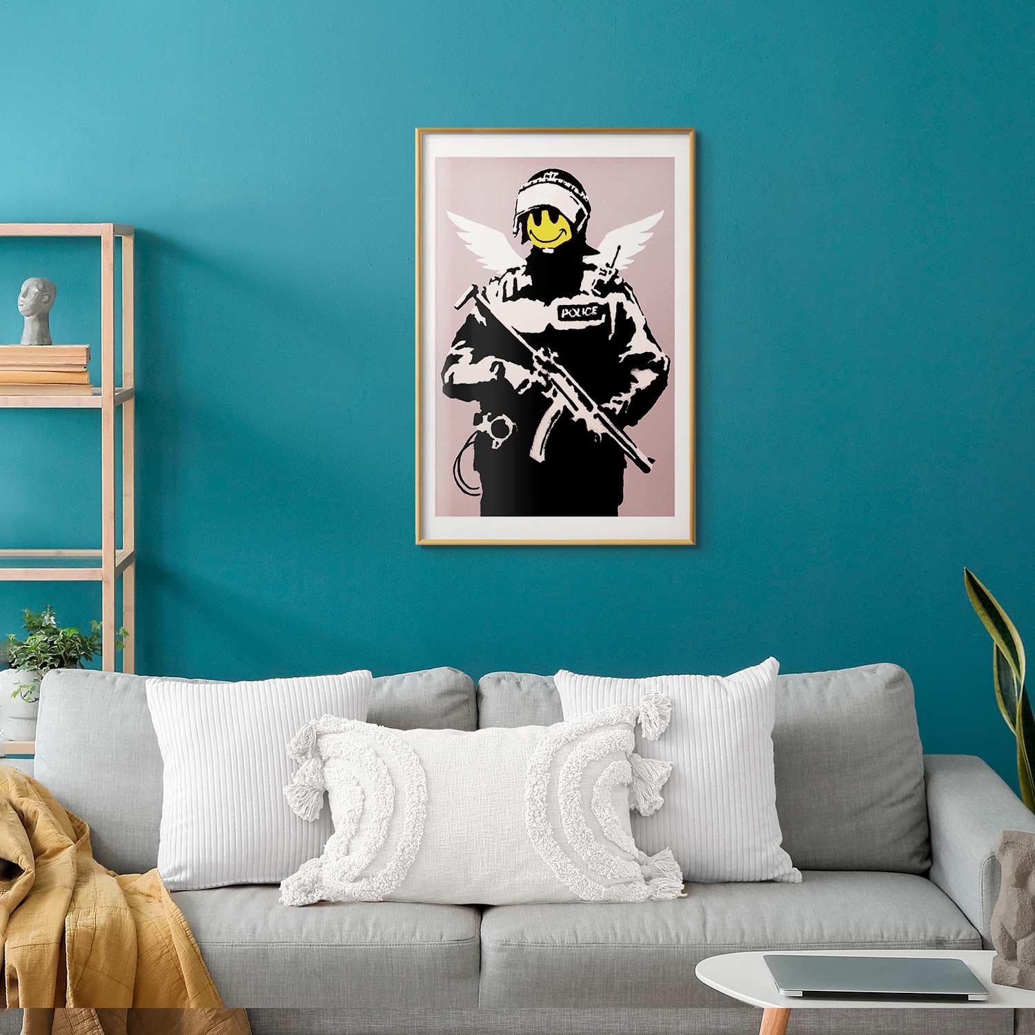 Graffiti Policeman Street Art Poster