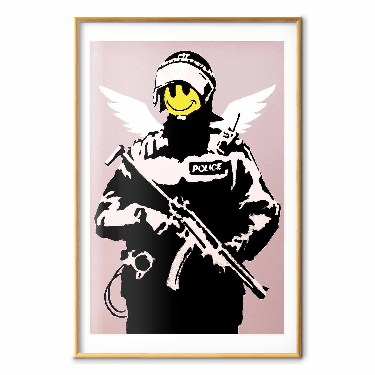 Graffiti Policeman Street Art Poster