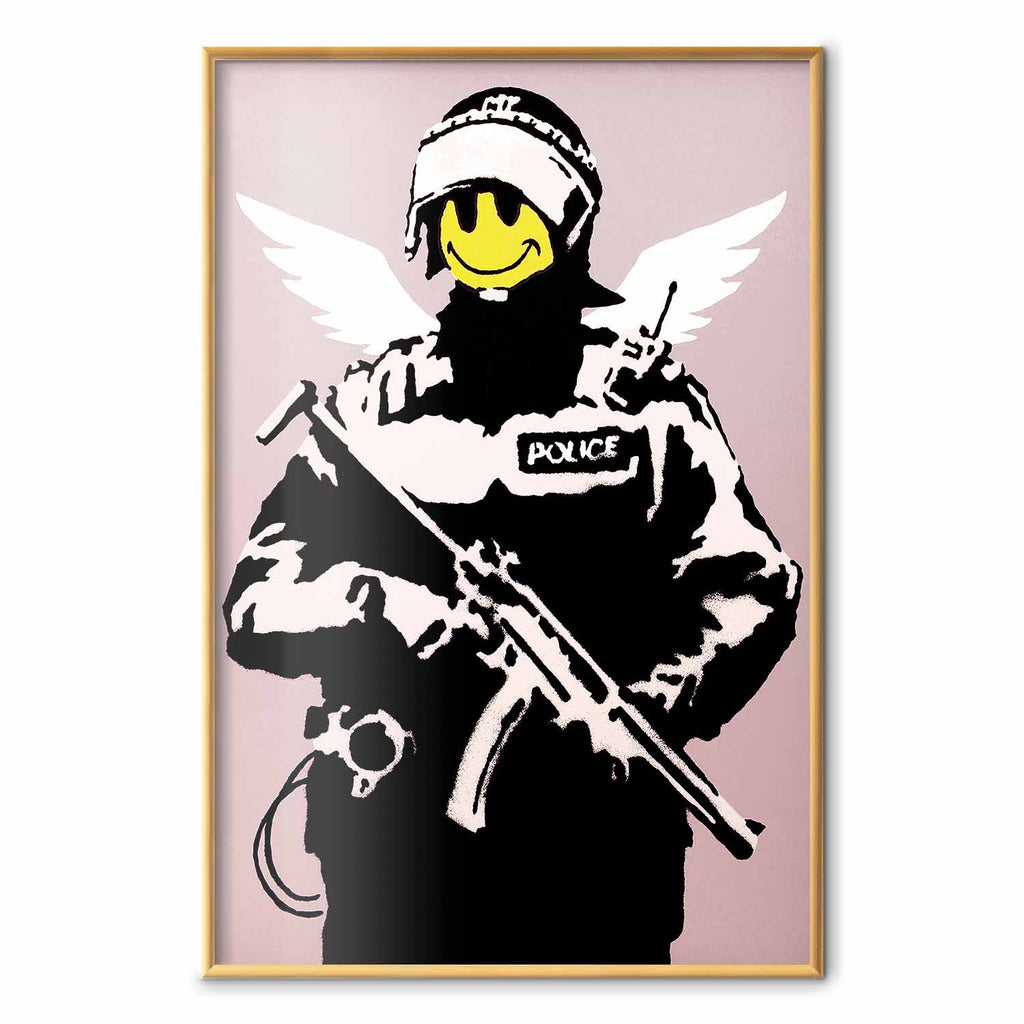 Graffiti Policeman Street Art Poster