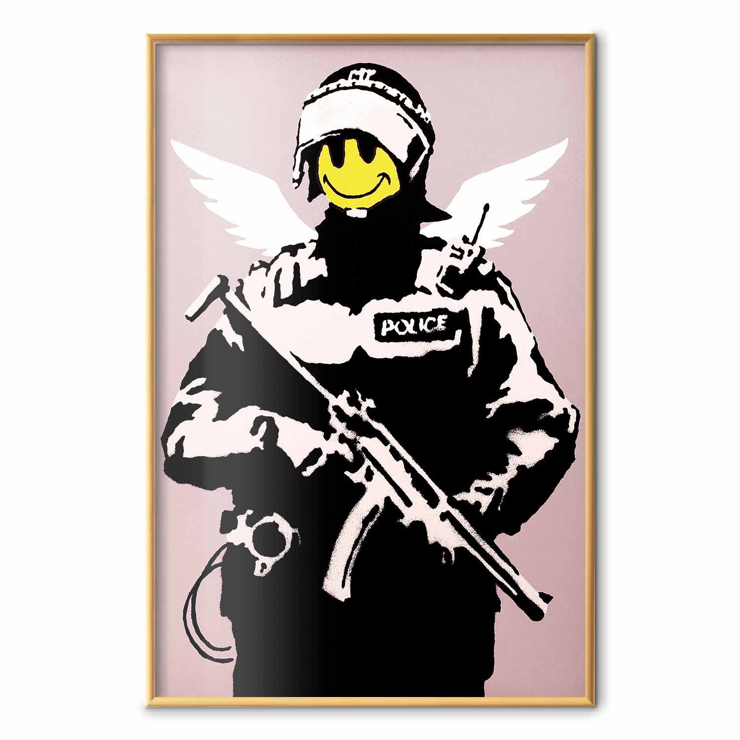 Graffiti Policeman Street Art Poster