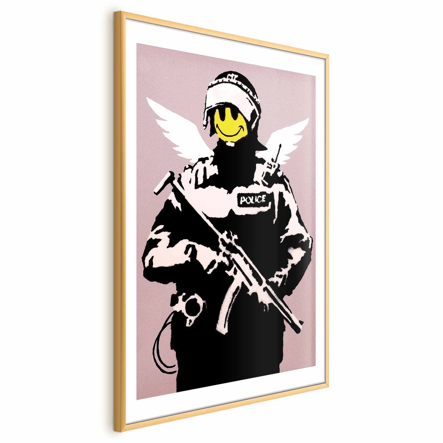 Graffiti Policeman Street Art Poster