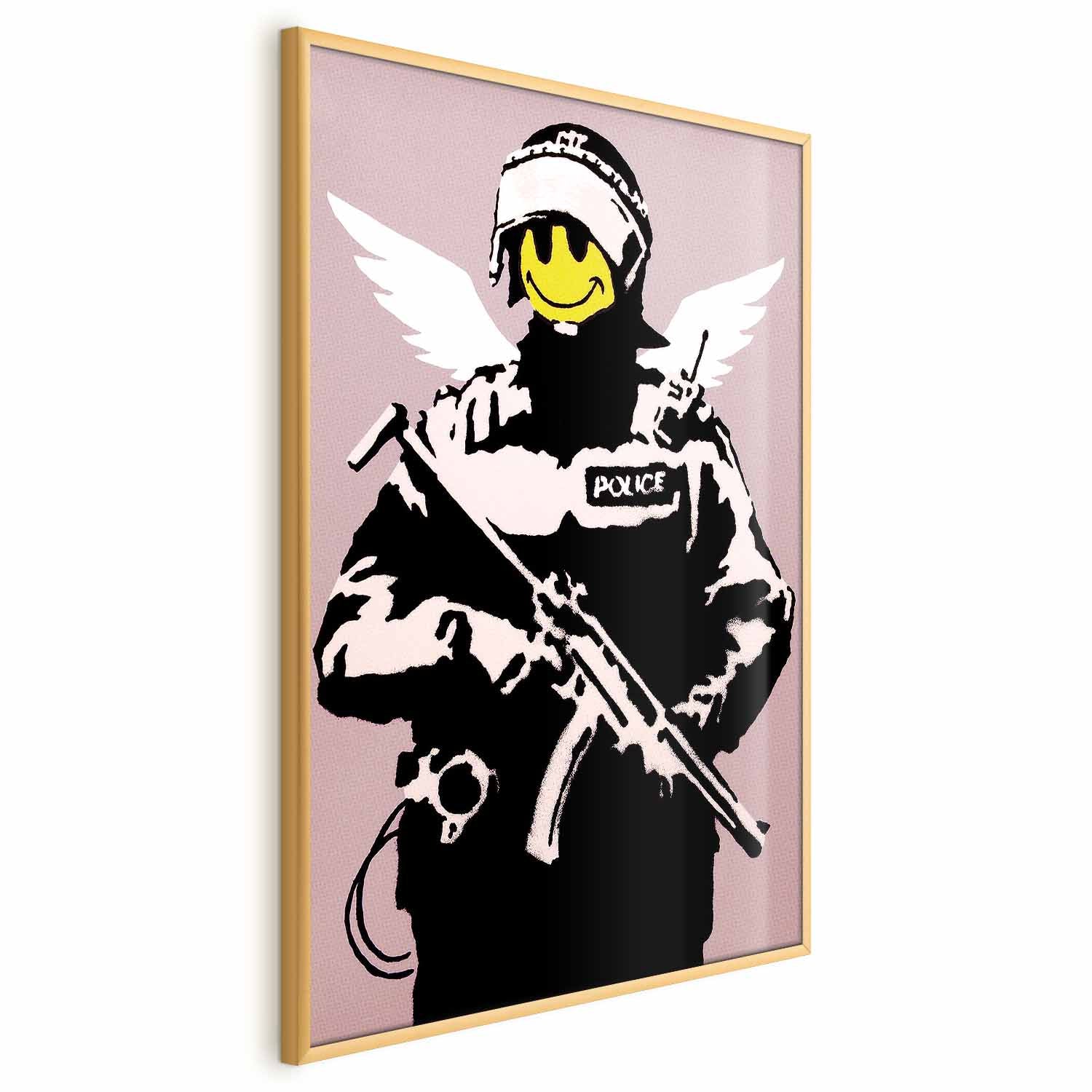Graffiti Policeman Street Art Poster