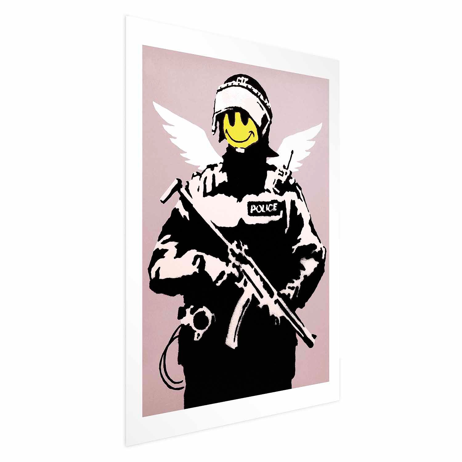 Graffiti Policeman Street Art Poster