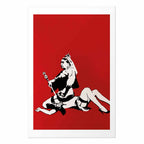 Banksy Queen Victoria Graffiti Poster
