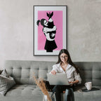 Graffiti Bomb Hug Street Art Poster