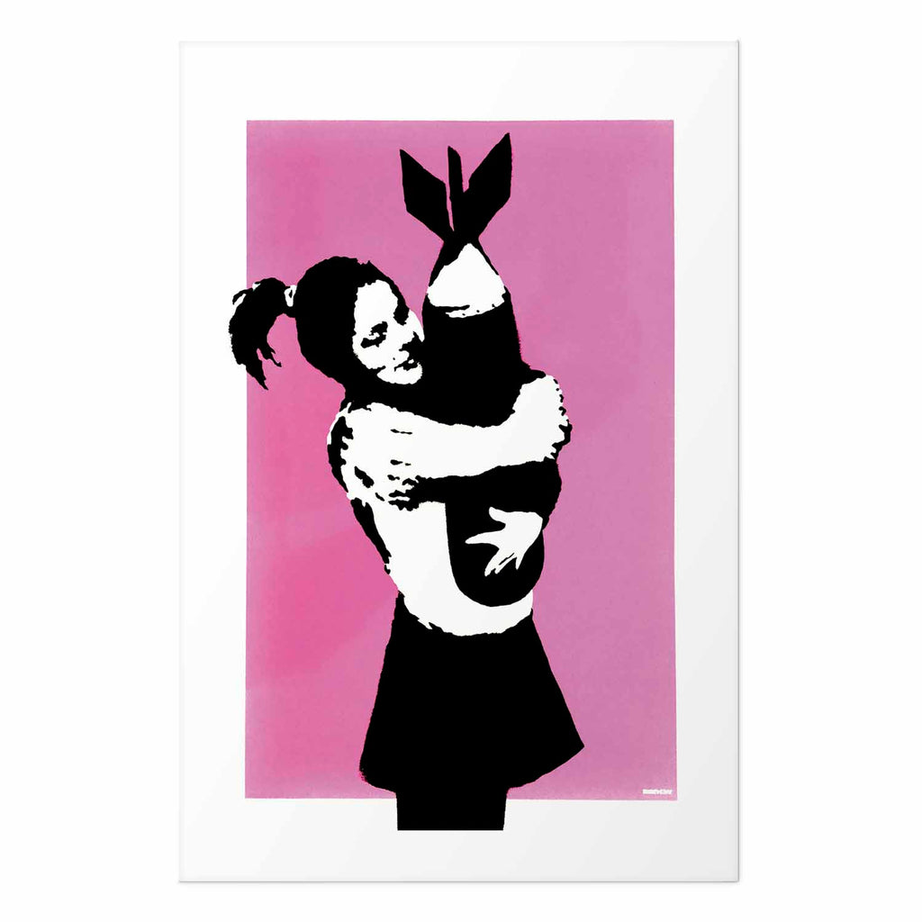 Graffiti Bomb Hug Street Art Poster