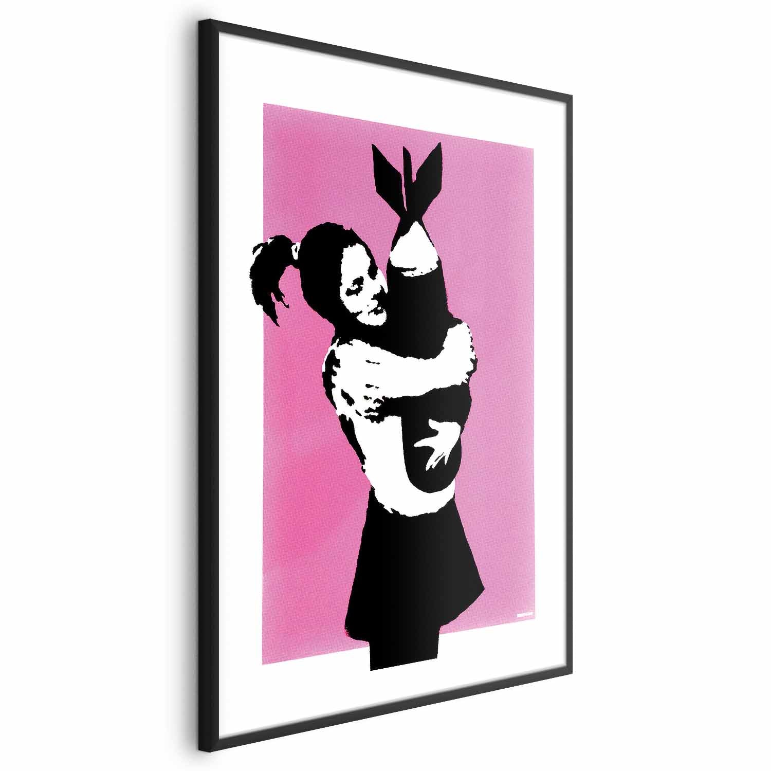 Graffiti Bomb Hug Street Art Poster