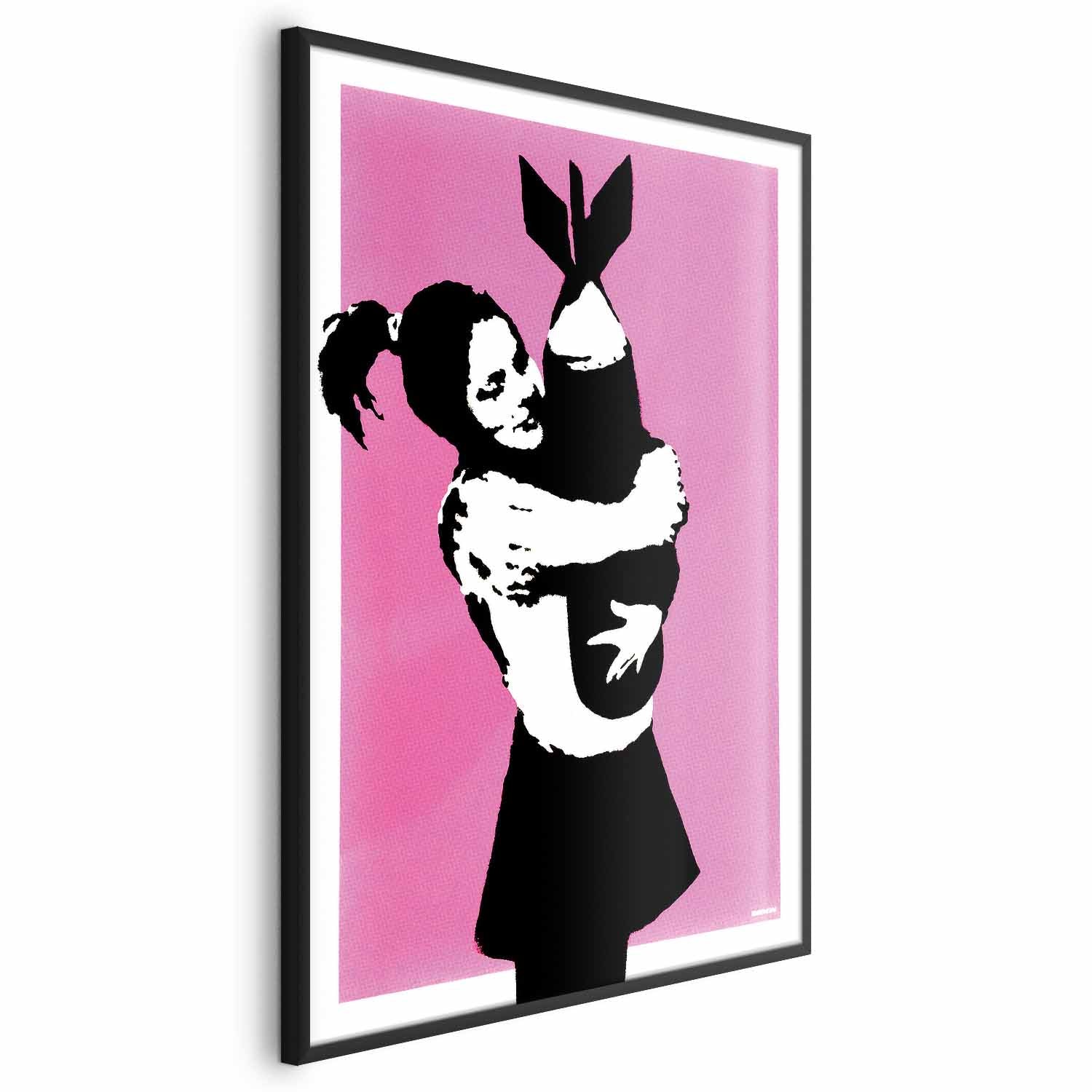 Graffiti Bomb Hug Street Art Poster