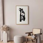 Banksy Style Graffiti Woman Street Art Poster