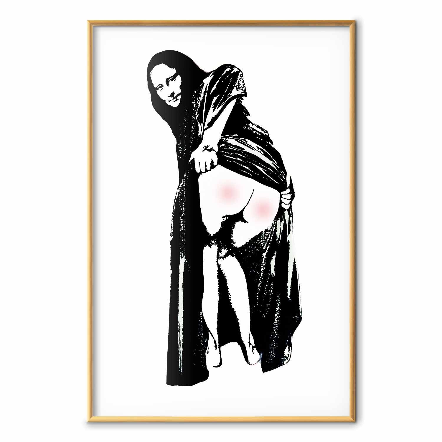 Banksy Style Graffiti Woman Street Art Poster