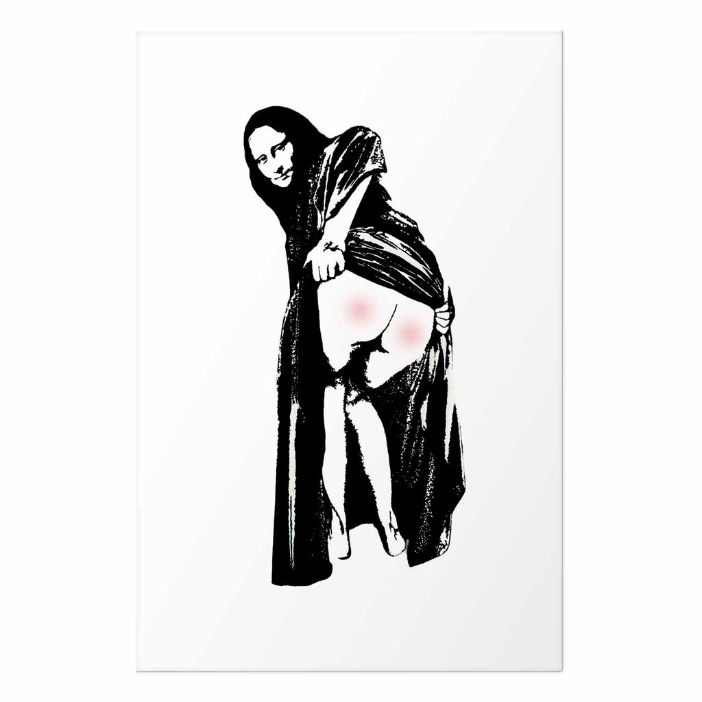 Banksy Style Graffiti Woman Street Art Poster