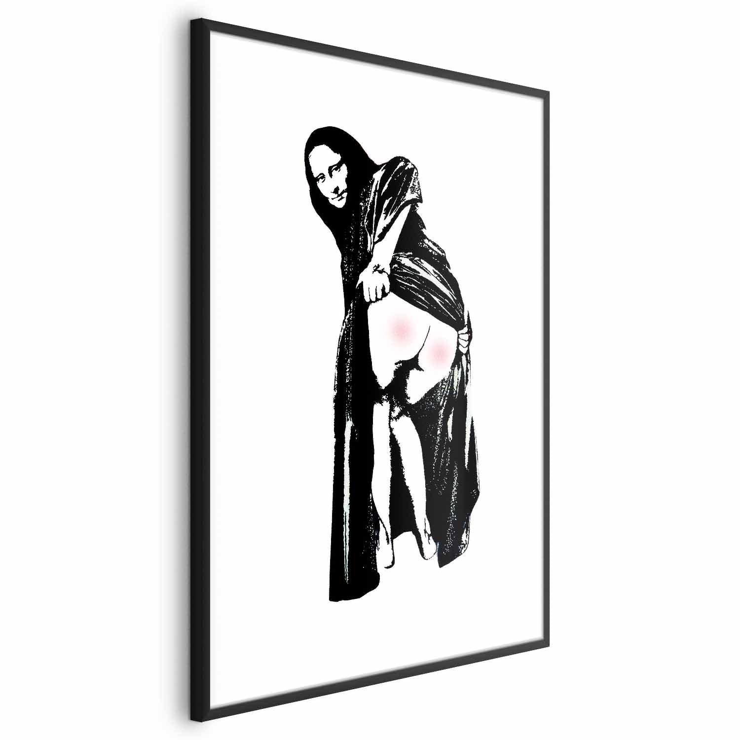 Banksy Style Graffiti Woman Street Art Poster