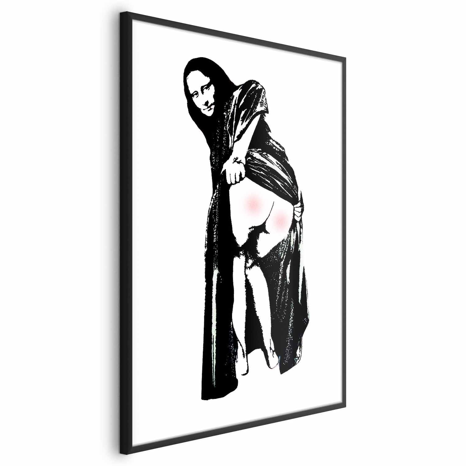 Banksy Style Graffiti Woman Street Art Poster