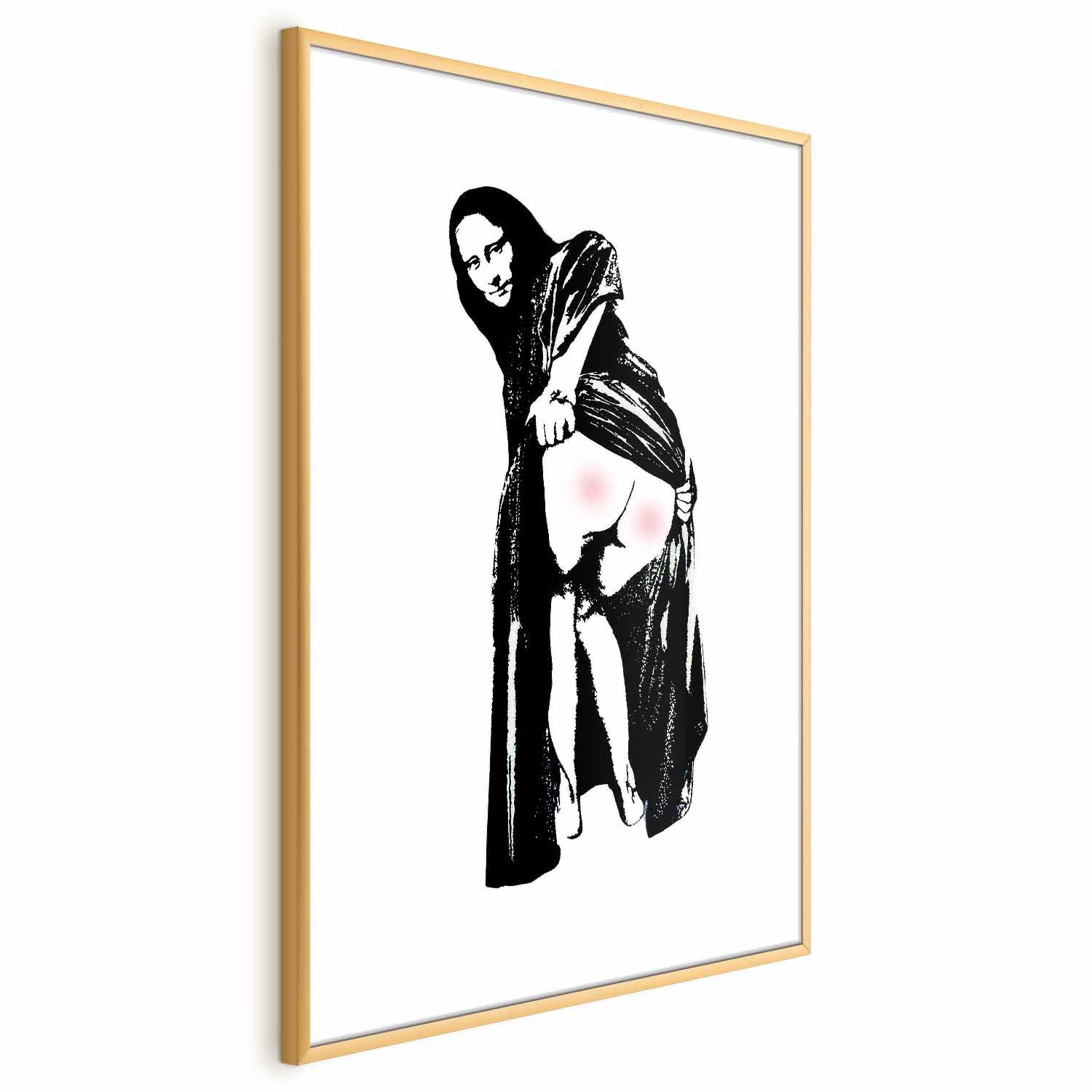 Banksy Style Graffiti Woman Street Art Poster