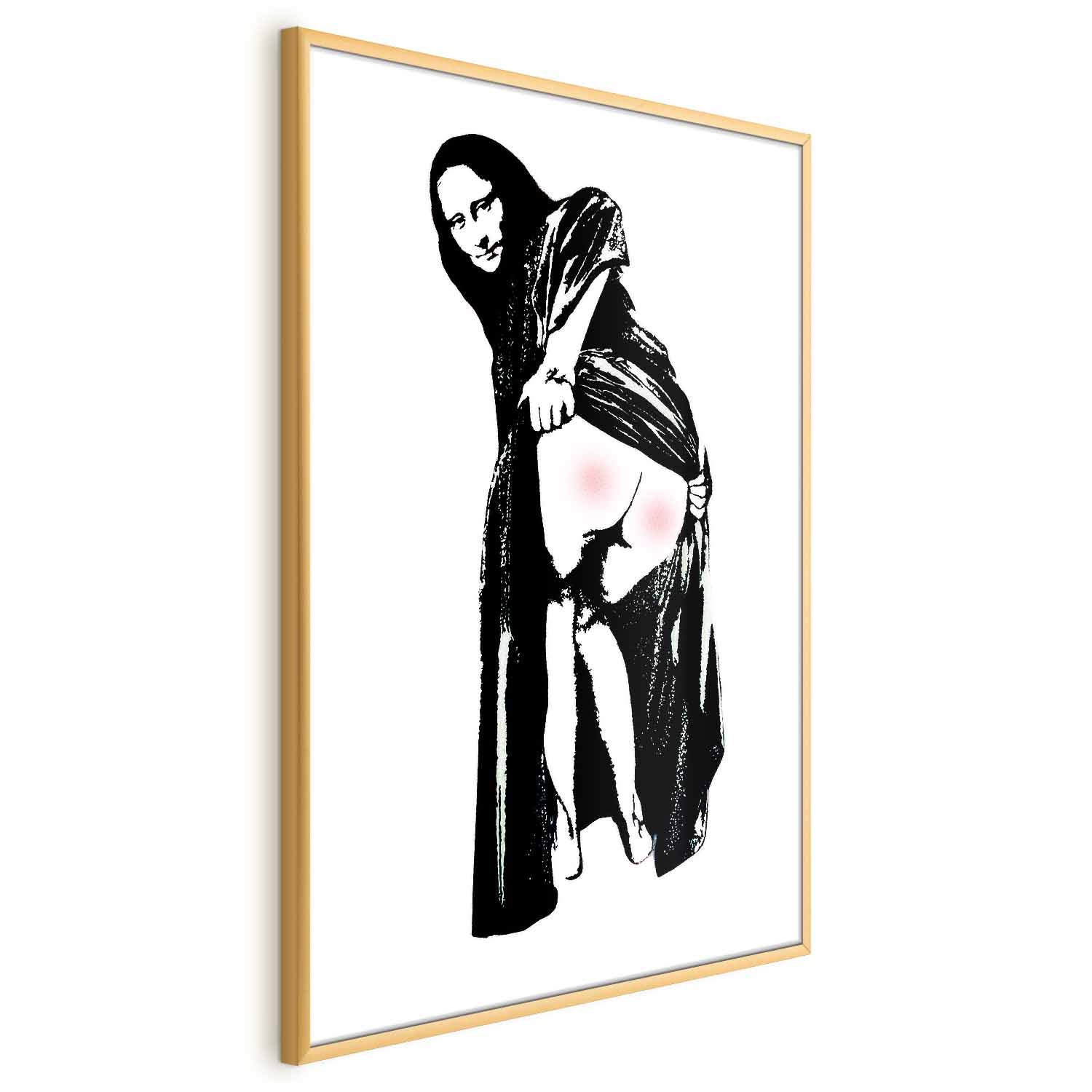 Banksy Style Graffiti Woman Street Art Poster