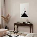 Graffiti Hearts Couple Street Art Poster