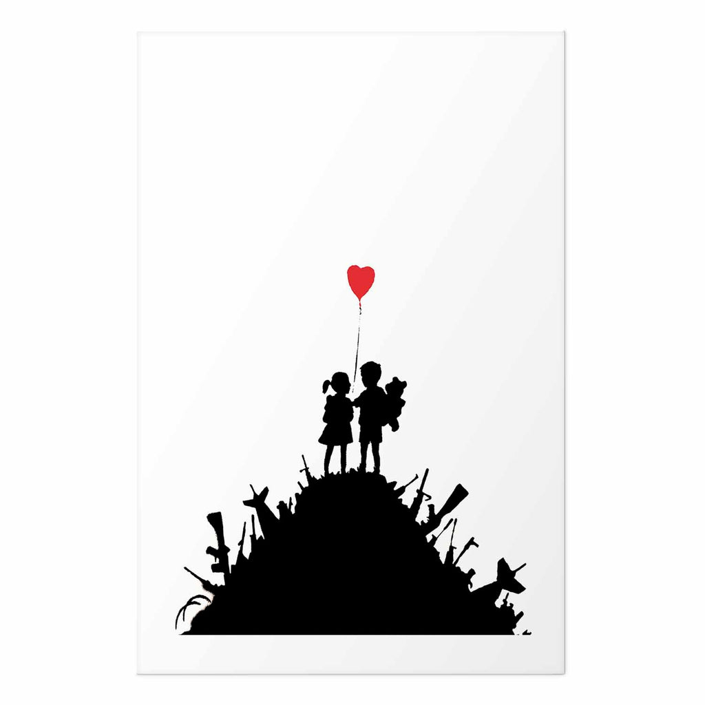 Graffiti Hearts Couple Street Art Poster