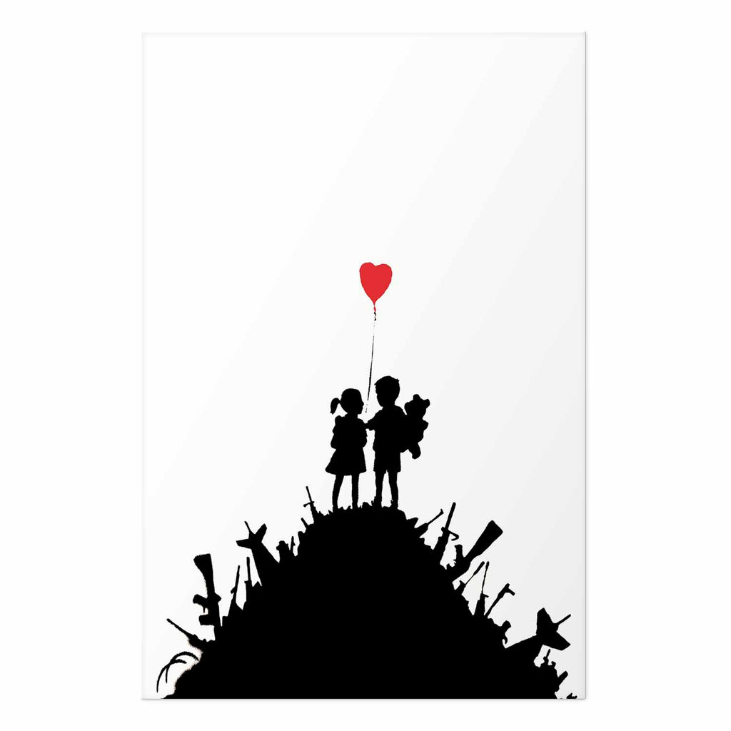 Graffiti Hearts Couple Street Art Poster