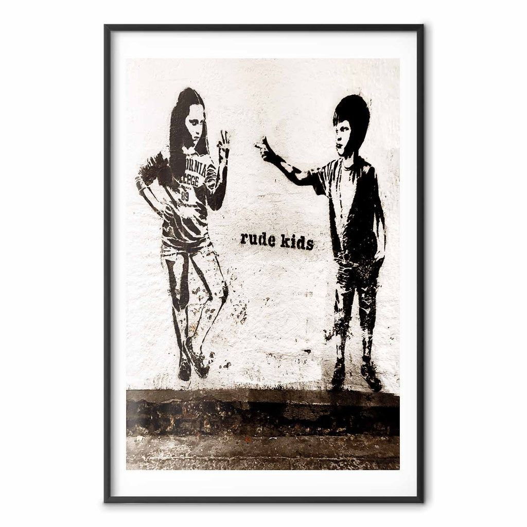 Graffiti Children Street Art Poster