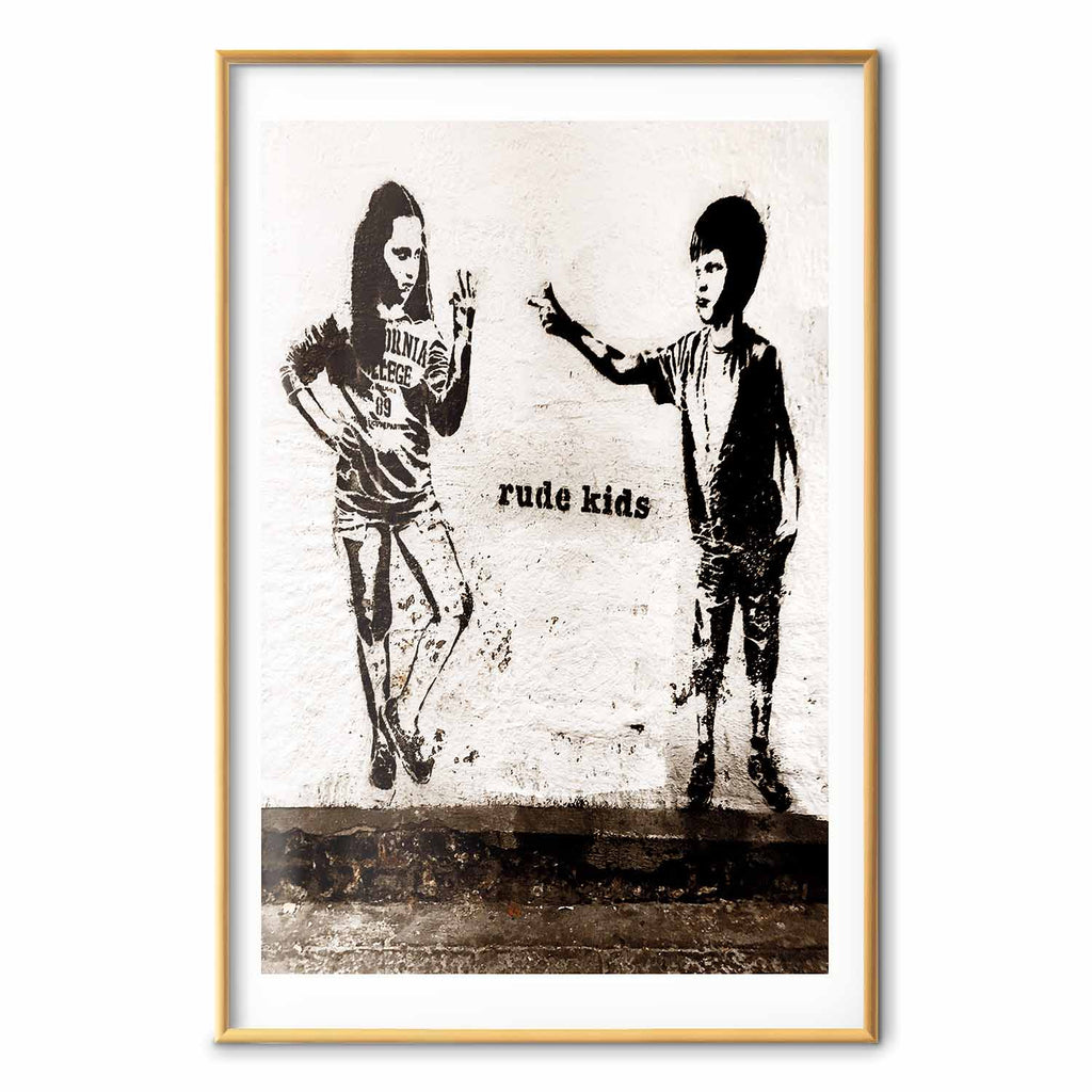 Graffiti Children Street Art Poster
