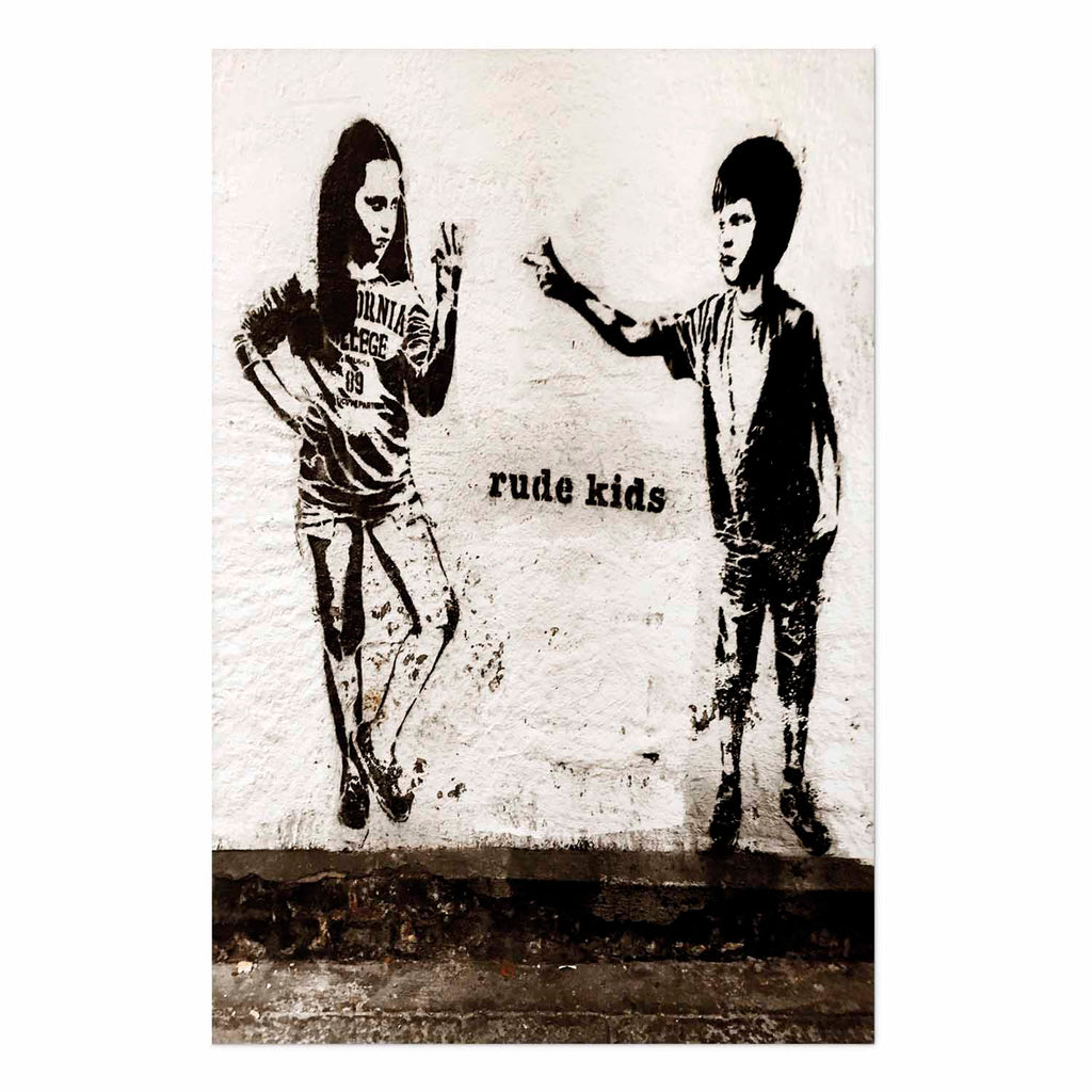 Graffiti Children Street Art Poster