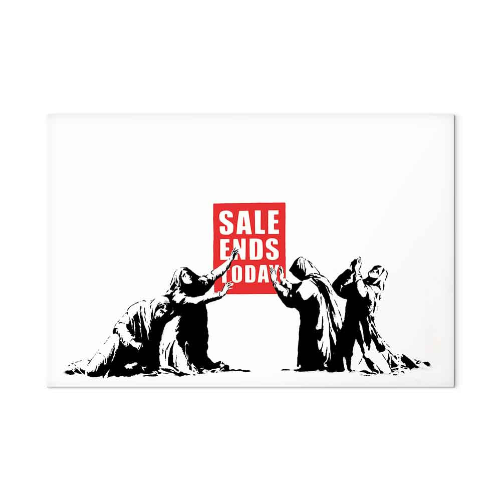 Street Art Graffiti Sale Canvas Print