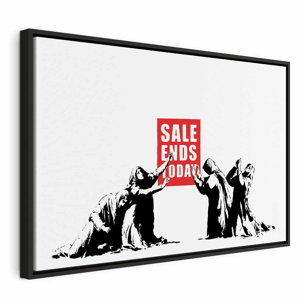 Street Art Graffiti Sale Canvas Print