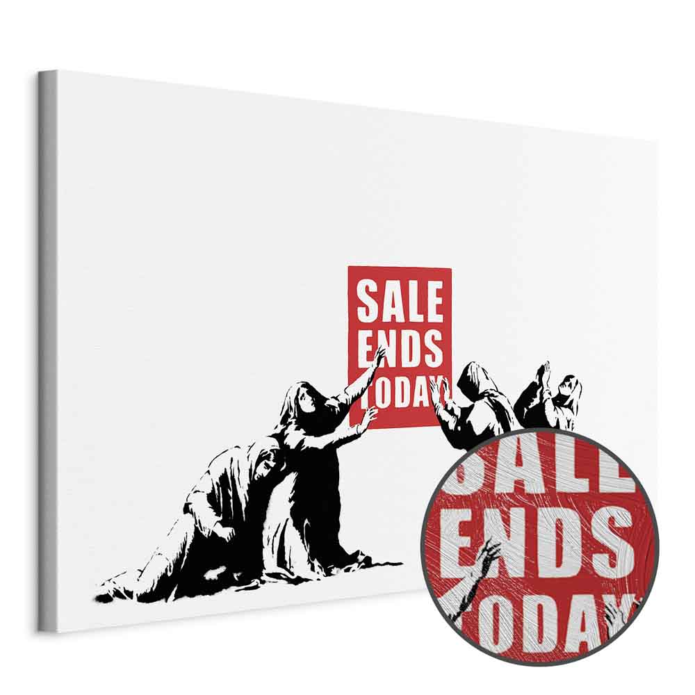 Street Art Graffiti Sale Canvas Print