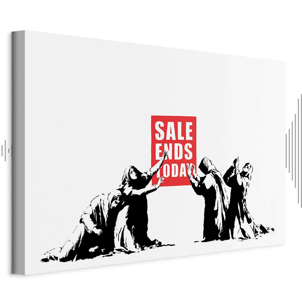 Street Art Graffiti Sale Canvas Print