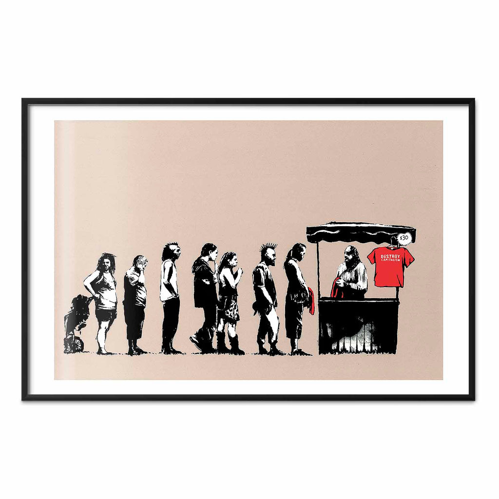 Destroy Capitalism Graffiti Street Art Poster