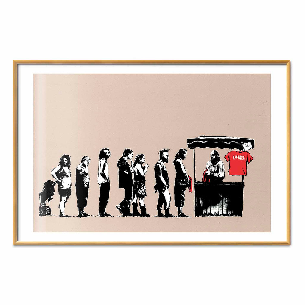 Destroy Capitalism Graffiti Street Art Poster