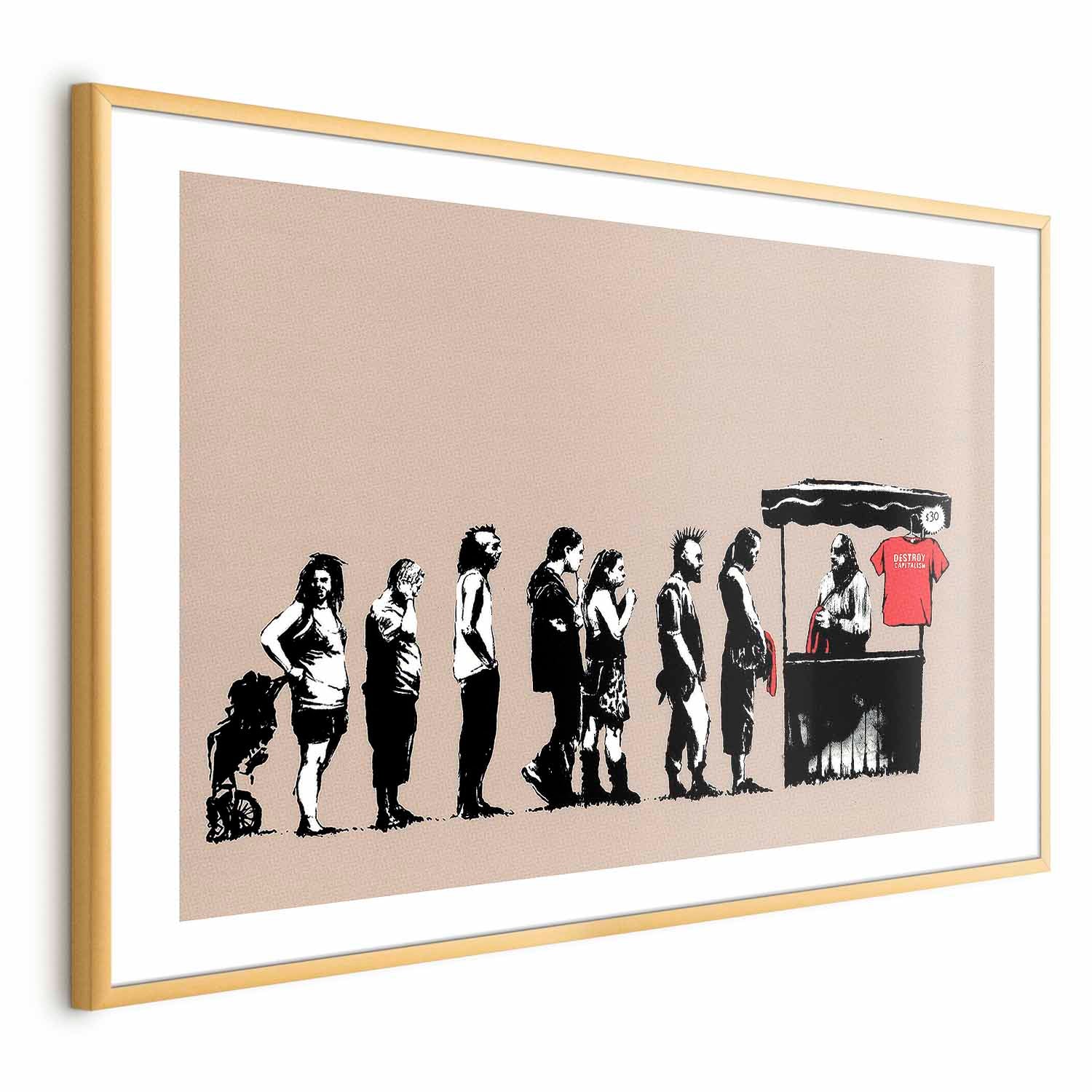 Destroy Capitalism Graffiti Street Art Poster