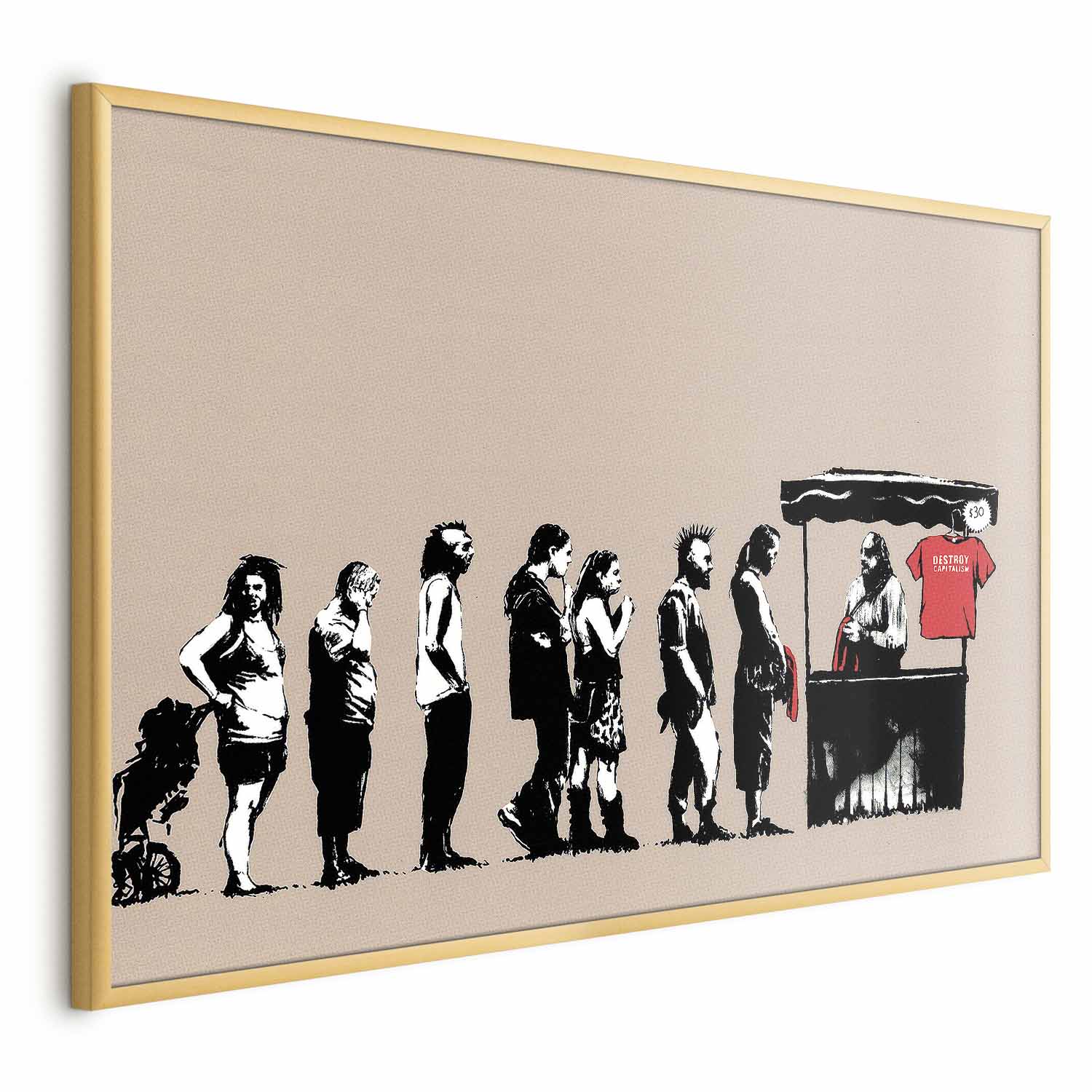 Destroy Capitalism Graffiti Street Art Poster