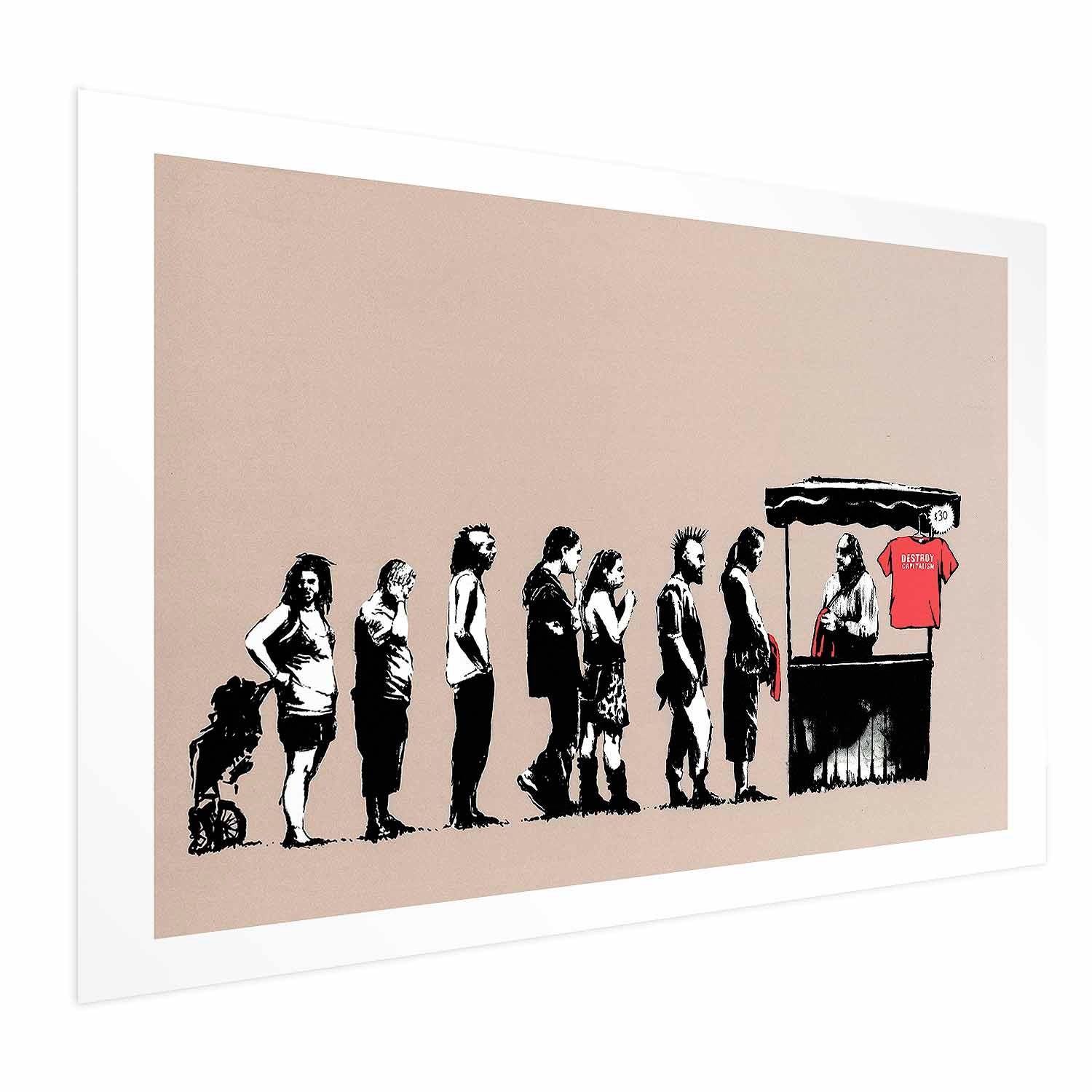 Destroy Capitalism Graffiti Street Art Poster