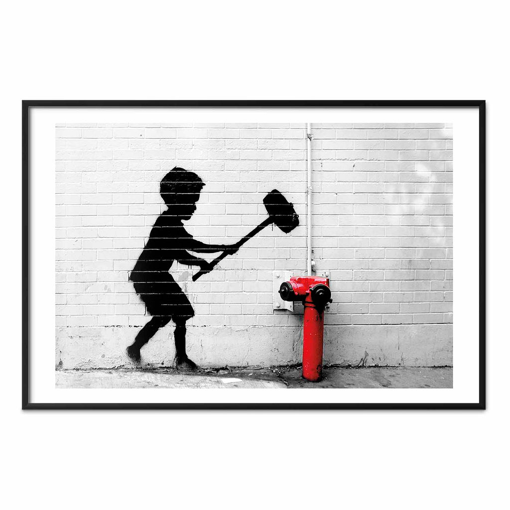 Graffiti Fire Hydrant Street Art Poster